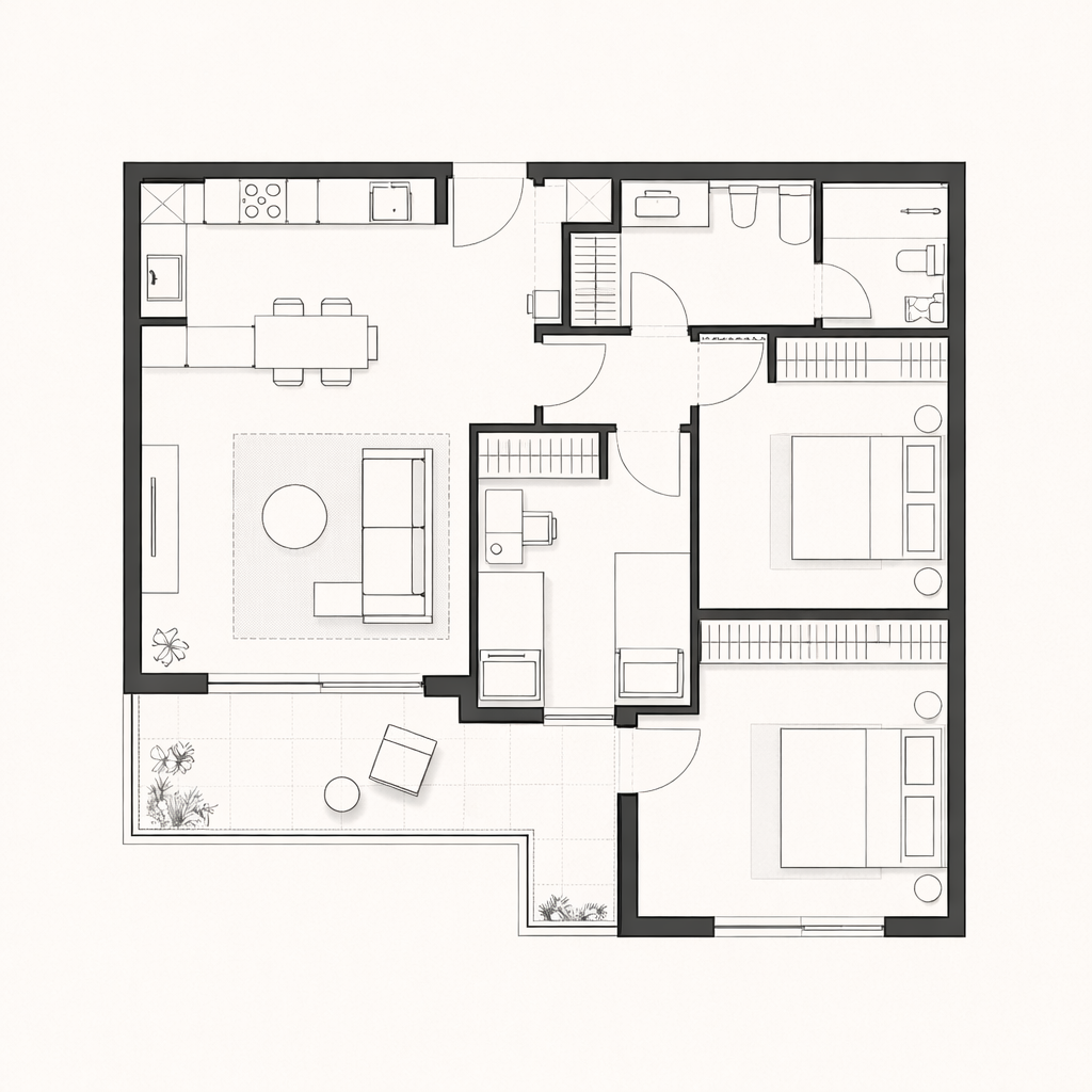 Unit 604 floor plan